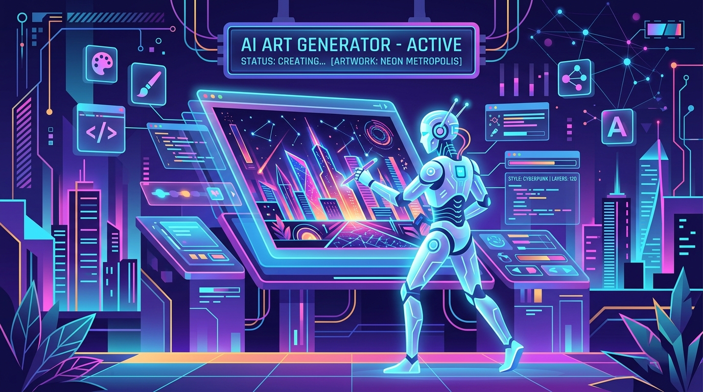 AI 智能艺术生成器界面