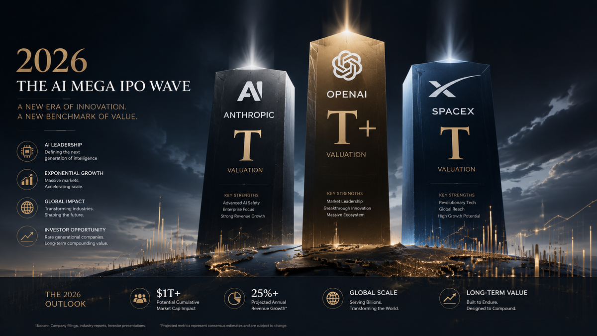 2026 AI 巨头 IPO 估值可视化